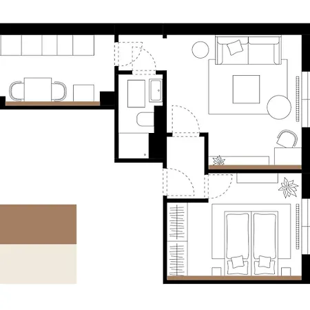 Furnished 2-room 아파트 드레스덴